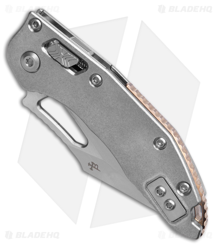 Marfione Select M-Stitch Ram Lok Knife Smooth Titanium Bronze Accents (3" SW)