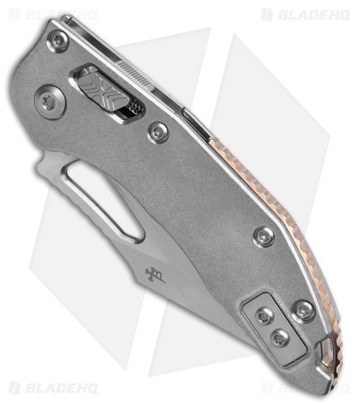 Marfione Select M-Stitch Ram Lok Knife Smooth Titanium Bronze Accents (3" SW)