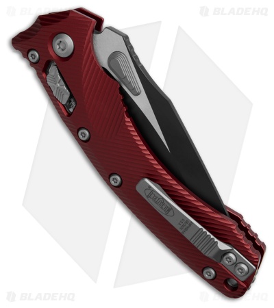 Microtech Amphibian S/E Ram-Lok Knife Fluted Merlot Aluminum (3.9" Black)