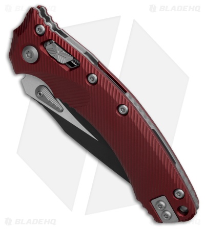 Microtech Amphibian S/E Ram-Lok Knife Fluted Merlot Aluminum (3.9" Black)