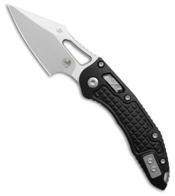 Microtech M-Stitch Ram Lok Knife Frag Black Aluminum (3" Stonewash)