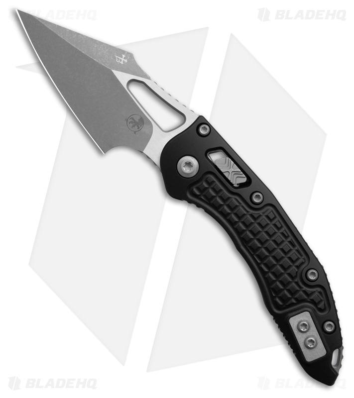 Microtech M-Stitch Ram Lok Knife Frag Black Aluminum (3" Apocalyptic)