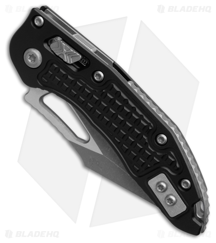 Microtech M-Stitch Ram Lok Knife Frag Black Aluminum (3" Apocalyptic)