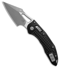 Microtech M-Stitch Ram Lok Knife Frag Black Aluminum (3" Apocalyptic)