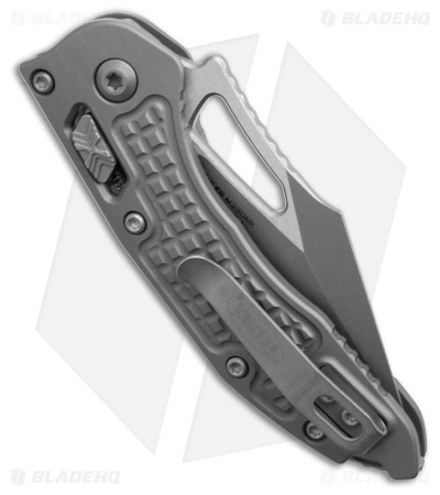 Microtech M-Stitch Ram Lok Knife Frag Natural Clear Aluminum (3" Apocalyptic)
