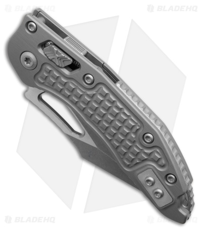 Microtech M-Stitch Ram Lok Knife Frag Natural Clear Aluminum (3" Apocalyptic)
