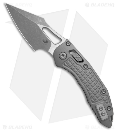 Microtech M-Stitch Ram Lok Knife Frag Natural Clear Aluminum (3" Apocalyptic)