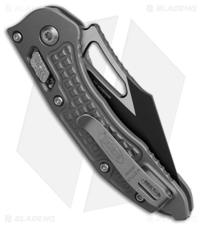 Microtech M-Stitch Ram-Lok Knife Frag Natural Clear Aluminum (3" Black)