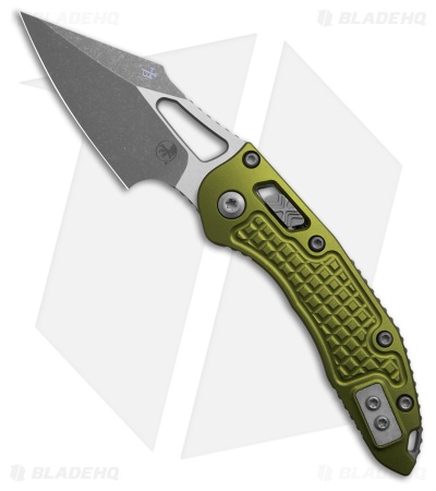 Microtech M-Stitch Ram Lok Knife Frag OD Green Aluminum (3" Apoc)