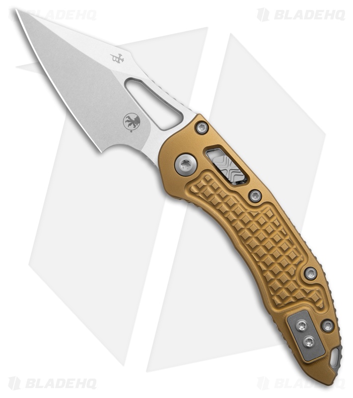 ミッチー3 Microtech M-Stitch Ram Lok Knife Tan Aluminum SW