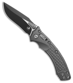 Microtech Mini Amphibian Ram-Lok S/E Manual Knife Natural Clear Al (3.375" Black