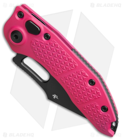 Microtech Stitch Automatic Knife Pink Aluminum (3.75" Black)