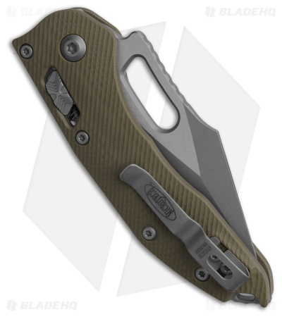Microtech Stitch Ram-Lok S/E Knife Fluted OD Green G-10 (3.7" Apoc Full Serr)