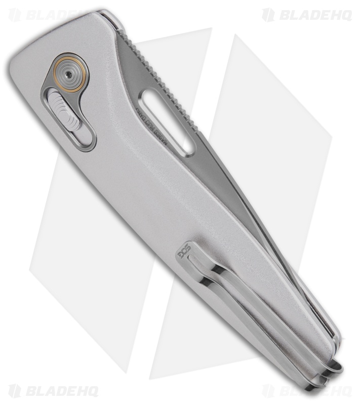 ⚠️ SOG SOG One-Zero XR Knife Gray Aluminum Chrome/Satin