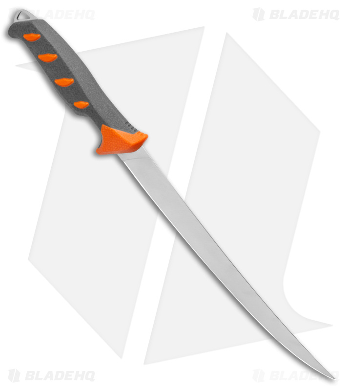 Buck Hookset Long Fresh Fillet Knife Gray/Orange (9" Satin) 0146ORS