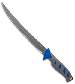 Buck Hookset Long Fresh Fillet Knife Blue/Gray (9" Gray) 0147BLS