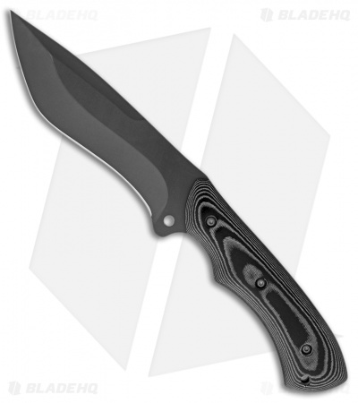 ABKT Tac Guardian Fixed Blade Knife Black Micarta (6.75" Black) AB001