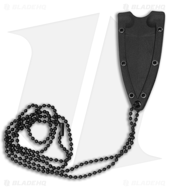 ABKT Tac Neck Knife Black Micarta (1.5" Black) AB0016