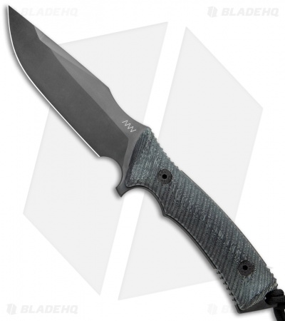 Acta Non Verba Knives M311 Spelter Fixed Blade Knife Black Micarta (4.75" DLC)