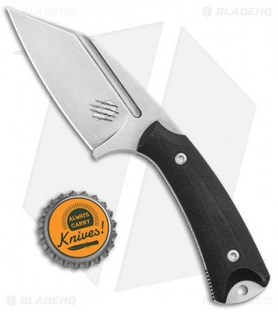 Akeron La Sanction Fixed Blade Knife Black G10 (3" Stonewash)