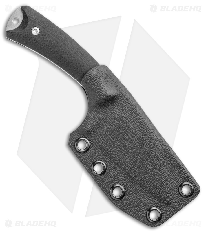 Akeron La Sanction Fixed Blade Knife Black G10 (3" Stonewash)