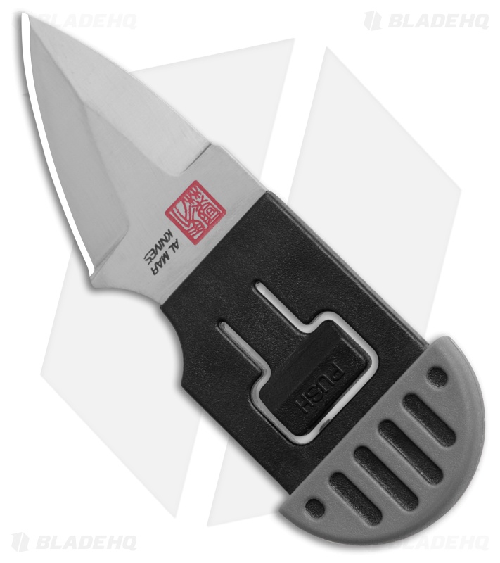Al Mar Stinger Keychain Fixed Blade Knife Gray/Black (1.3" Satin) AMK1001GYBKBL