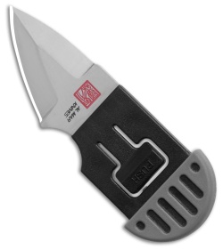 Al Mar Stinger Keychain Fixed Blade Knife Gray/Black (1.3" Satin) AMK1001GYBKBL