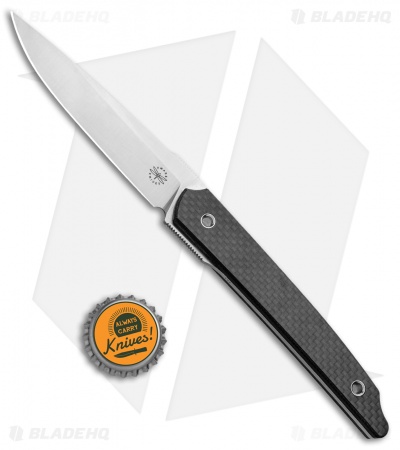 Amare Pocket Peak Fixed Blade Knife Carbon Fiber/G-10 (3.8" Satin)