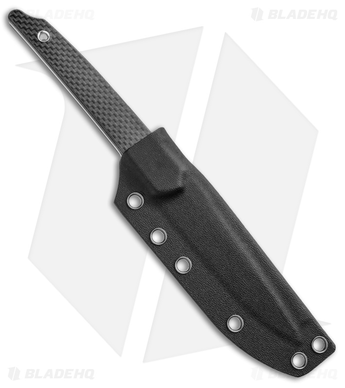 Amare Pocket Peak Fixed Blade Knife Carbon Fiber/G-10 (3.8" Satin)