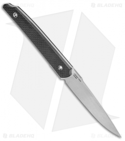 Amare Pocket Peak Fixed Blade Knife Carbon Fiber/G-10 (3.8" Satin)
