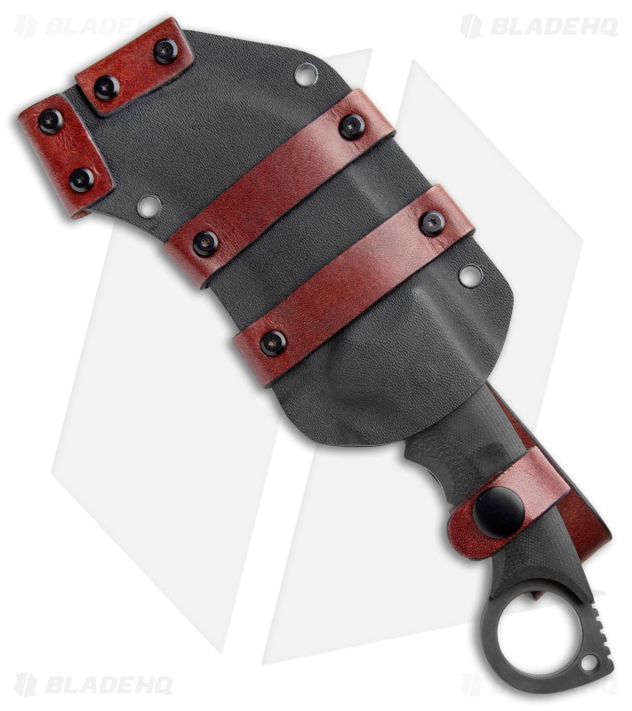 Andre De Villiers Gaboon Fixed Blade Knife Black (4" Black) AdV