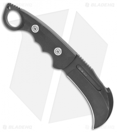 Andre De Villiers Gaboon Fixed Blade Knife Black (4" Black) AdV