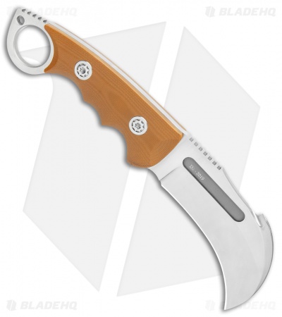 Andre De Villiers Gaboon Fixed Blade Knife Tan (4" Satin) AdV