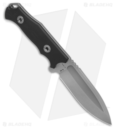 Andre De Villiers Kudu Hunter Fixed Blade Knife Black G-10 (4.5" Satin)