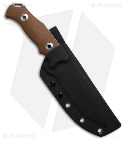Andre De Villiers Kudu Hunter Fixed Blade Knife Tan G-10 (4.5" Satin)