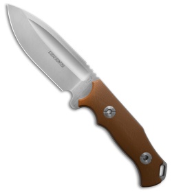 Andre De Villiers Kudu Hunter Fixed Blade Knife Tan G-10 (4.5&quot; Satin) | 215271