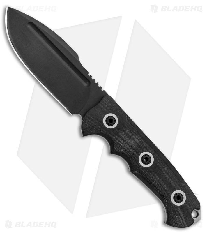 Andre De Villiers Harpoon Fixed Blade Knife Black G-10 (4.1" Black) AdV