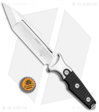 Andre De Villiers Recce-1 Fixed Blade Knife Black G-10 (6.5" Satin) AdV 