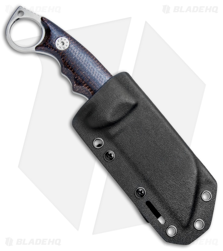 Andre De Villiers Ring Butcher Fixed Blade Knife Micarta (4" Satin S35VN) AdV