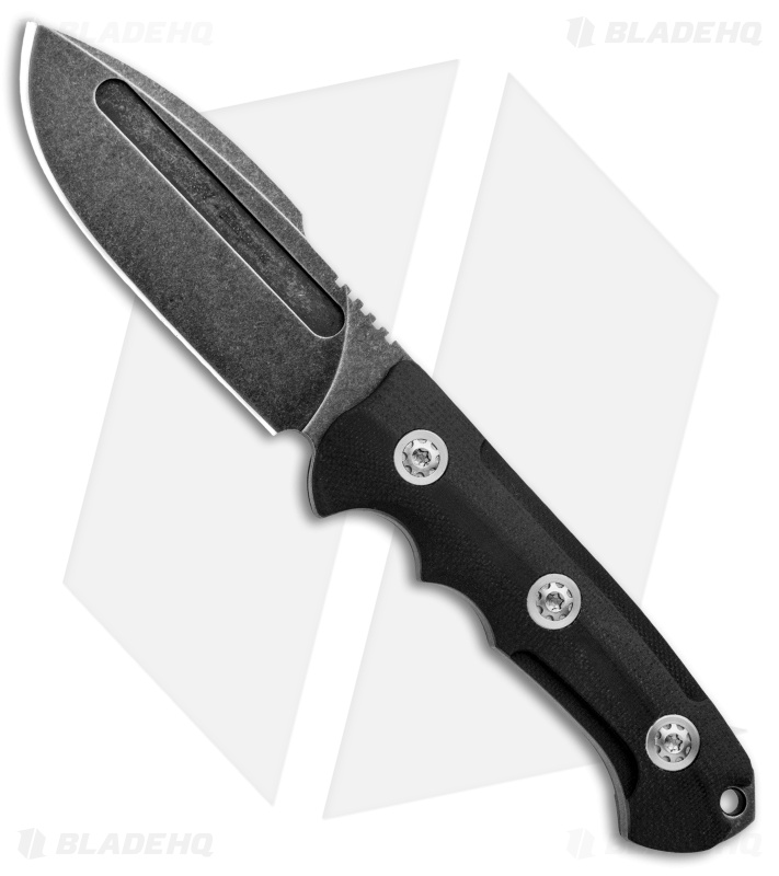 Andre De Villiers Harpoon Fixed Blade Knife Black G-10 (4.1" Black SW) AdV