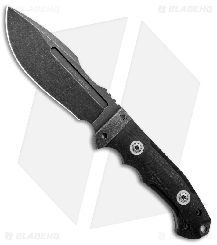 Andre De Villiers Megapoon Fixed Blade Black G-10 (4.8" DSW)