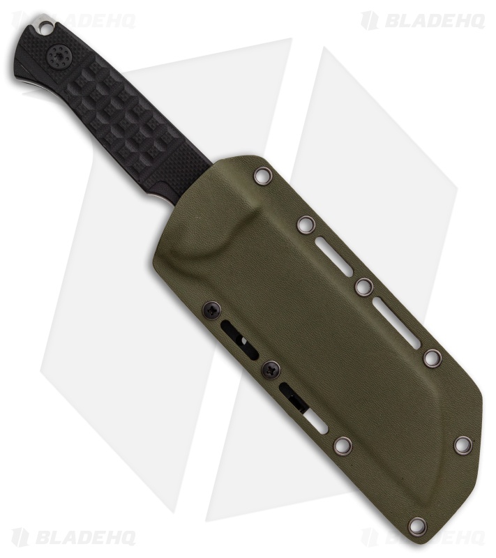Andre De Villiers Saw Butcher Fixed Blade Knife Frag Black G-10 (5.8" Hamon) AdV