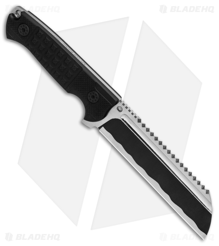 Andre De Villiers Saw Butcher Fixed Blade Knife Frag Black G-10 (5.8" Hamon) AdV