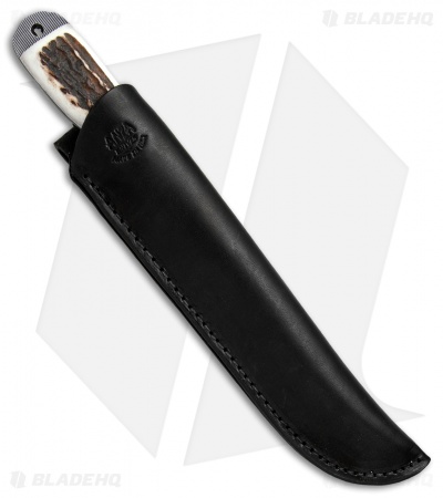 Anza Knives Dunefield DE Fixed Blade Knife Stag Horn (6.25" Satin)