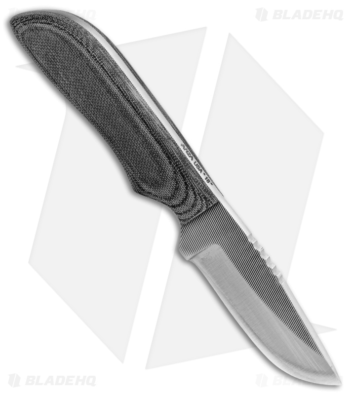Anza Knives JWK-4 M Fixed Blade Knife Blk Micarta - Blade HQ
