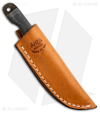 Anza Knives 510-M Fixed Blade Knife Micarta (2.5" Black)