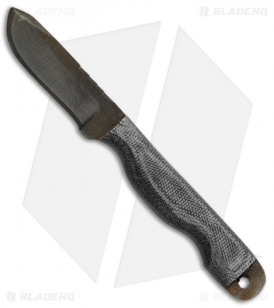 Anza Knives 510-M Fixed Blade Knife Micarta (2.5" Black)
