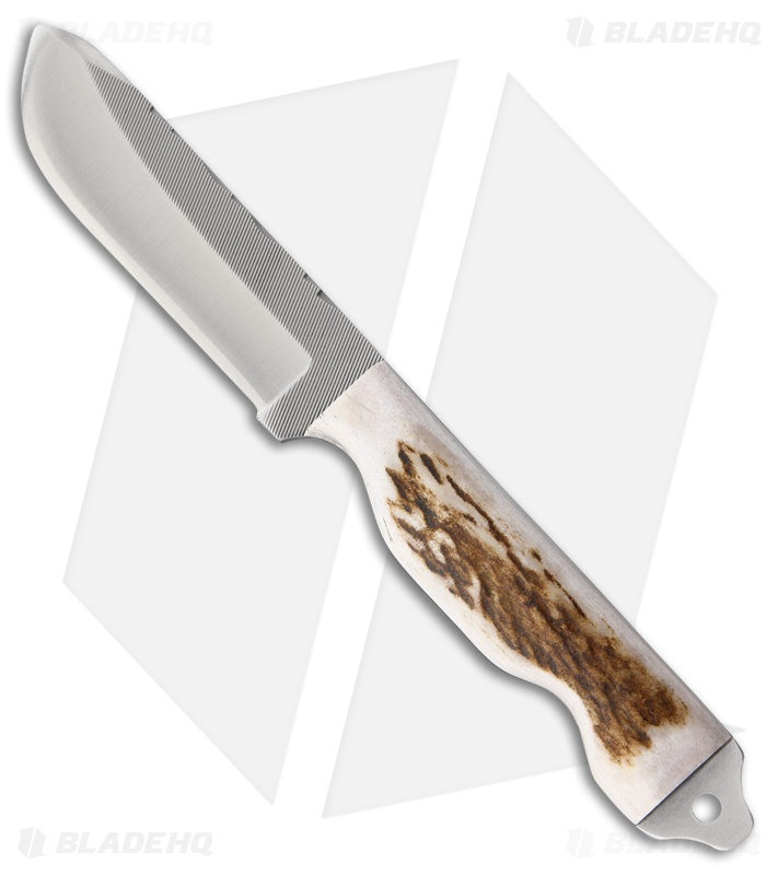 Anza Knives Boddington Tactical Hunter Fixed Blade Elk Bone (4.25" Gray)