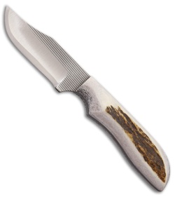 Anza JW-2FE Fixed Blade Knife Full Stag Horn (2.75" Satin)