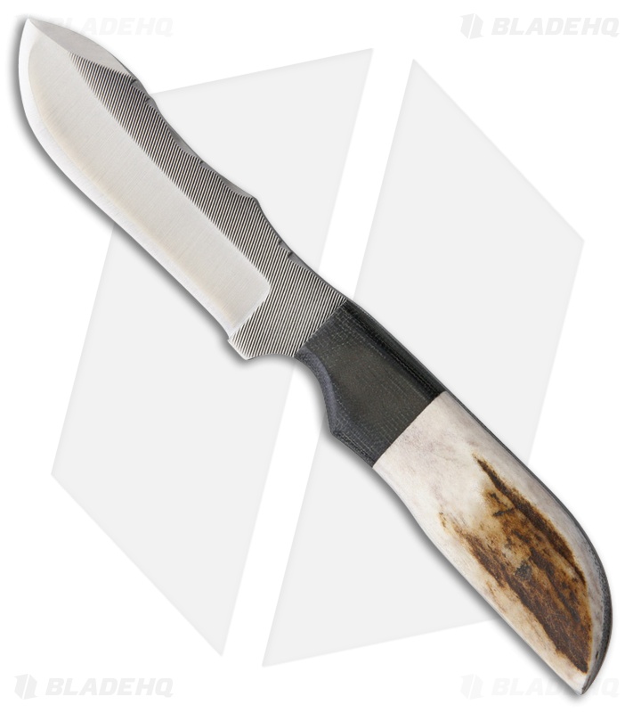 Anza Knives MC-4E Fixed Blade Knife Stag (4.00" Satin)